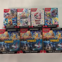 Pokemon Booster Bundle 151 Prismatic Evolution Surging Spark JT Paldea Evolved 