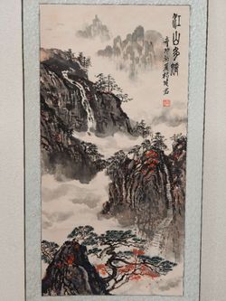 Traditional Hand-Painted Chinese Landscape Scroll Art