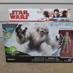 Star Wars The Empire Strikes Back Force Link 2.0 Hoth Wampa & Luke (Hoth) 3.75-Inch Playset