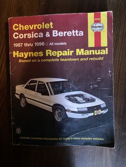 Haynes Chevrolet Corsica And Beretta 1(contact info removed) Repair Manual 