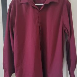 Men's Dress Shirt - Red / Maroon