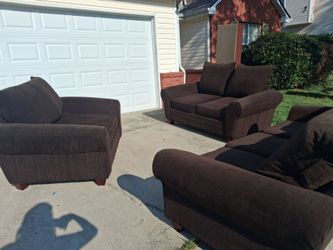 3 pc Oversize Livingroom Sofa, Loveseat Oversize Chair
