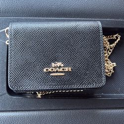 Coach crossbody mini wallet
