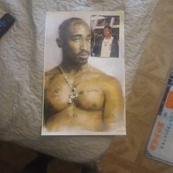 2 Pac Painting N Real Life Picture 