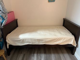 Full size bed with mattress