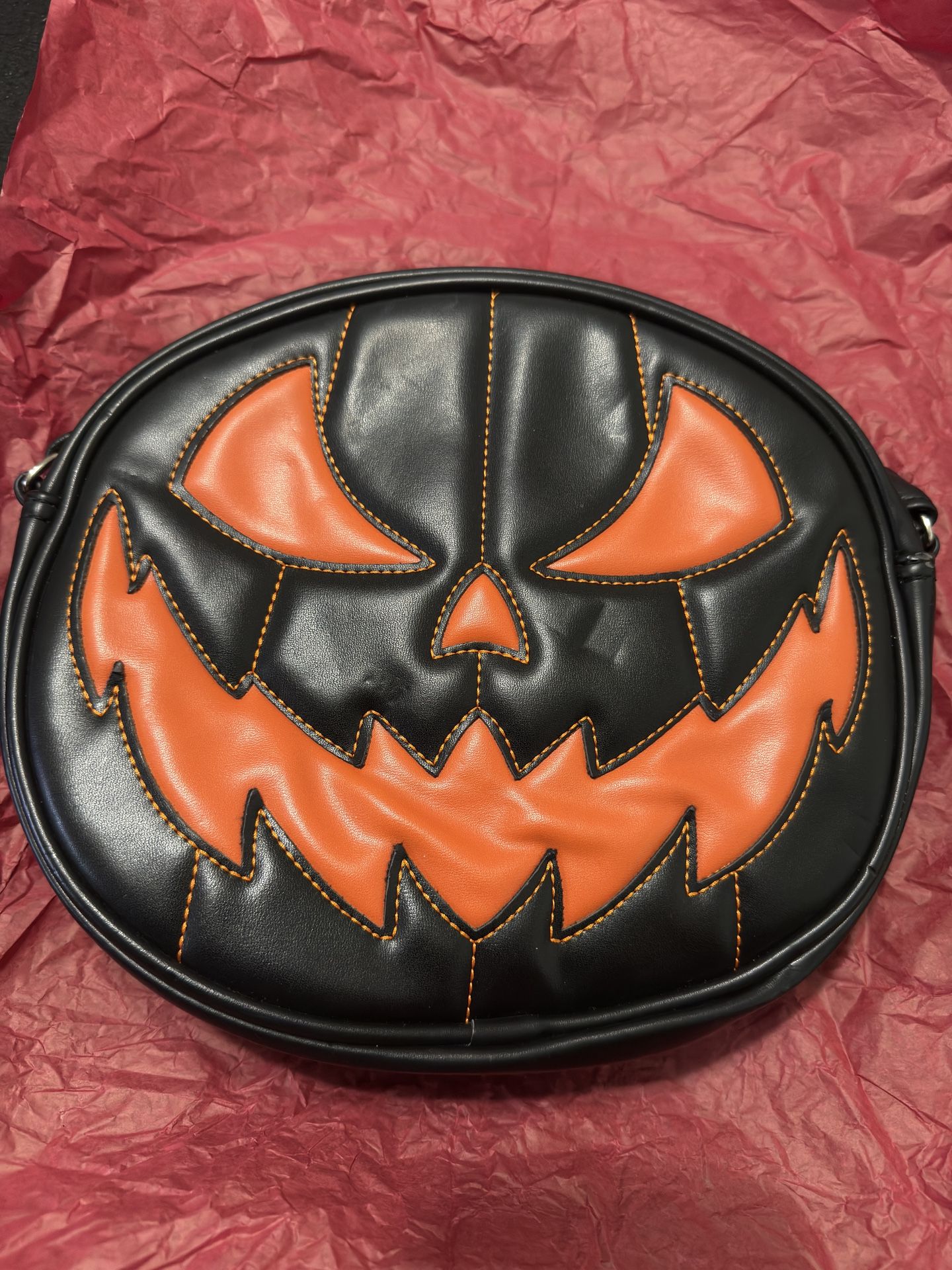 Love Pain And Stitches Crossbody PUMPKIN KULT Halloween Shoulder Bag Purse Double Sided