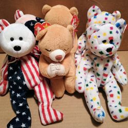 6 Vintage Beanie Babies (2 Rare) CASH ONLY