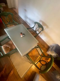 Dining table and chairs