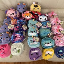 Brand New With Tags Plushie Stuffed Animals Reversible Kids Lot Like Squishmallows