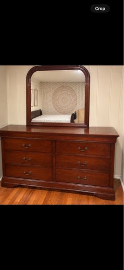 Polished Hardwood Bedroom Set