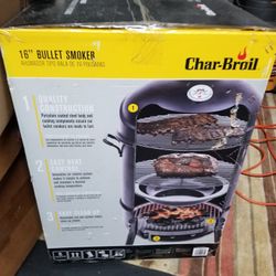 Charbroil 16" Bullet SMOKER Brand New In The Box