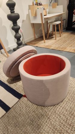 Monte Design Round Storage Ottoman for sale