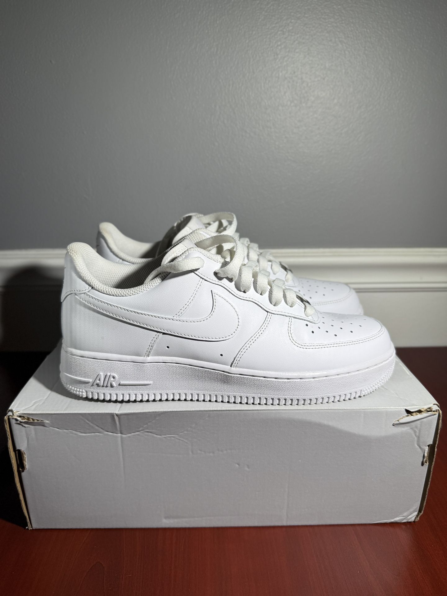 Nike Air Force 1 '07 Shoes Triple White CW2288-111 Men's 9.5