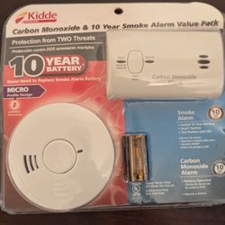 NIB Kidde Carbon Monoxide Detector & Smoke Alarm
