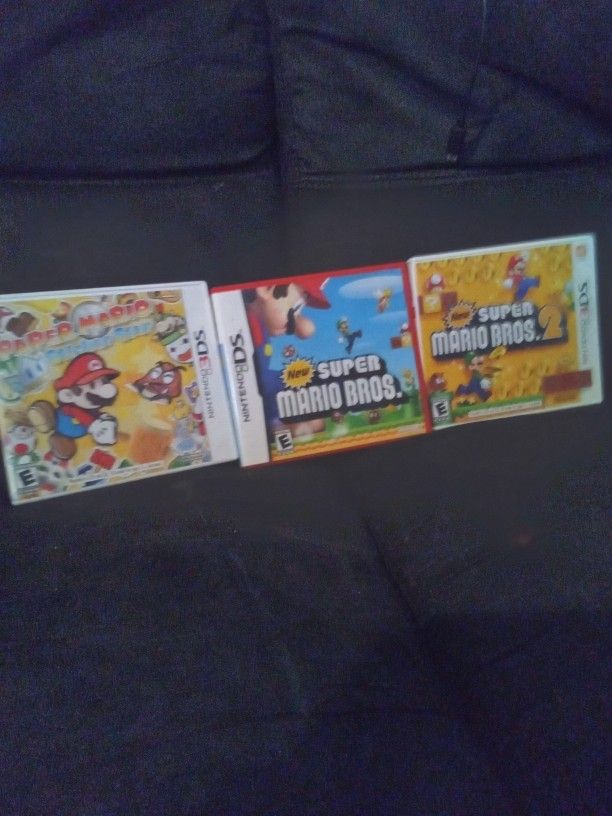 NINTENDO  3DS  Super Mario Bros , 3 Games  For $ 45  