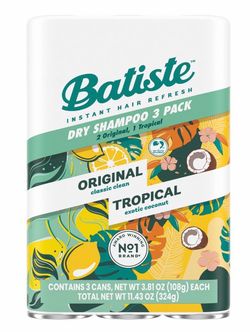 Baptist Original and Tropical Dry Shampoo 3.81oz , 3 pack