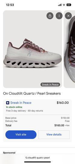 Cloud tilt Quartz Pearl Size 8.5 In Women’s