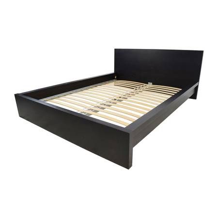 MALM Queen Bedframe Black/brown Ikea