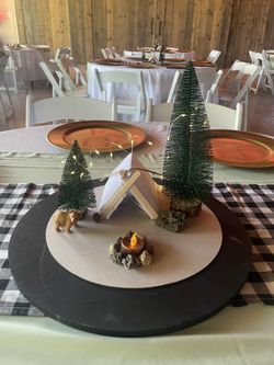 Camping Themed Party Centerpieces 