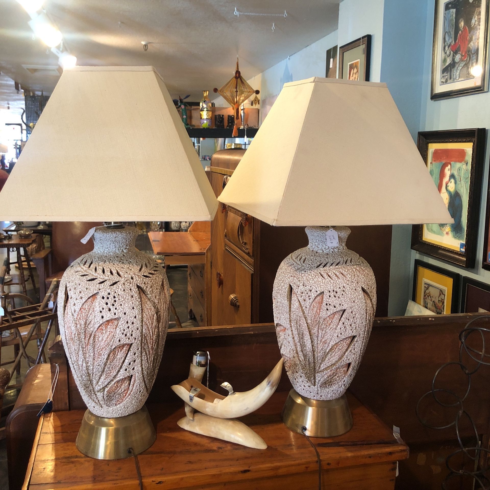 Mid Century Pair Table Lamps (DN)