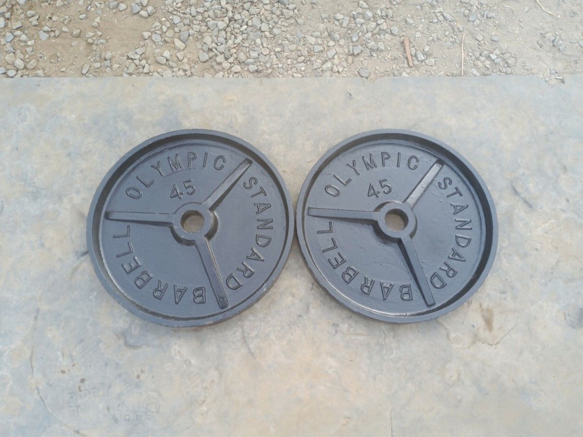 Olympic Weights 2x45lbs
