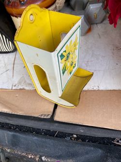 Match box metal holder, Old
