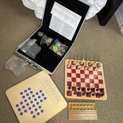 Brand New Travel Multi Game Set In Case