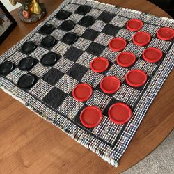3 In 1 Game On Woven Mat