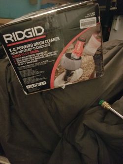 RIDGID K-45 POWERED DRAIN CLEANER WITH AUTOFEED TECHNOLOGY