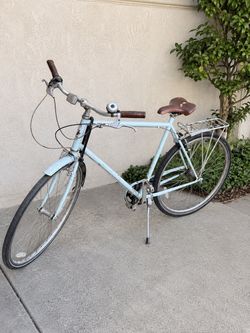 Beach cruise City Commuter Bicycle Light Blue