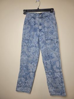 Urban Outfitters BDG High-Rise Baggy Jean Paisley Print Size 25