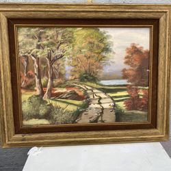 Vintage Oil Paint Signed By The Artist