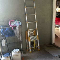 2 foldable ladders