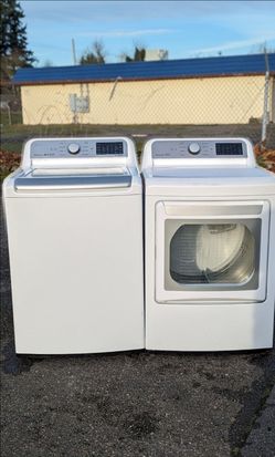 LG  XL CAPACITY WASHER 4.5cuft  AND ELECTRIC DRYER 7.4cuft. WORKS PERFECT WITH 45 DAYS WARRANTY