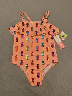Girl’s Ruffle Swim Suit - Size 6X