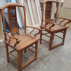 Chinese Shandong Chairs- Antiques-(1880-1900)
