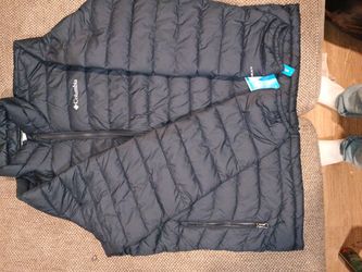 Men's Large Blue Columbia OMNI-HEAT  Thermal Reflective Lining Jacket