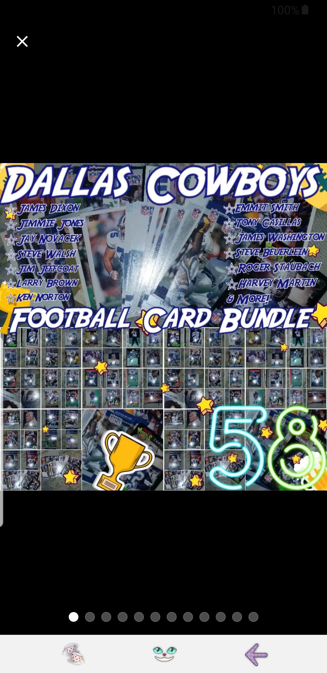 Dallas Cowboys Football Card Bundle