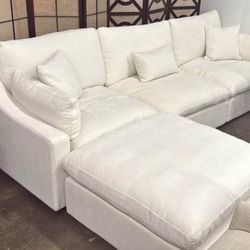 High end Cloud sofa with ottoman