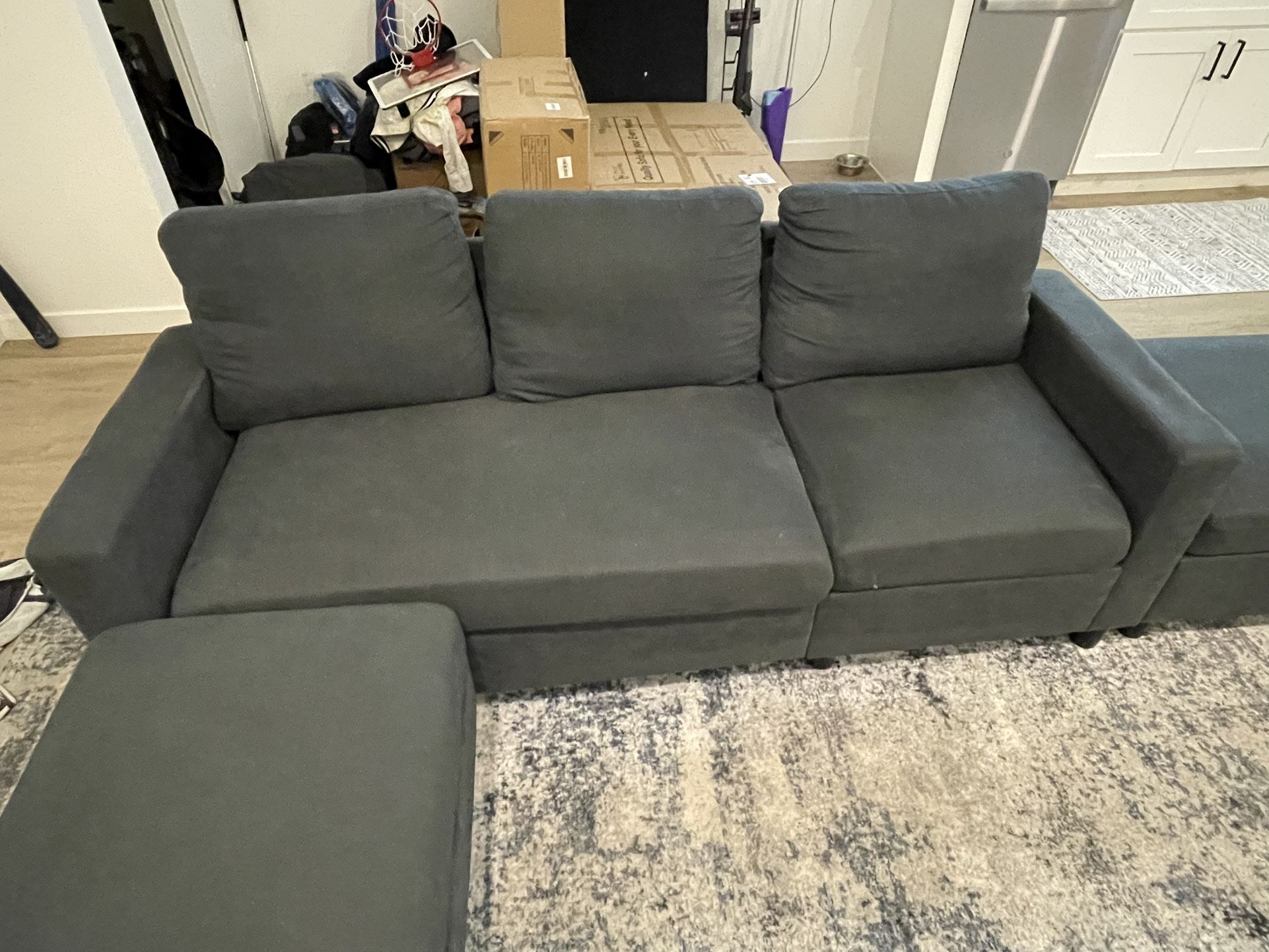 Grey sectional Couch