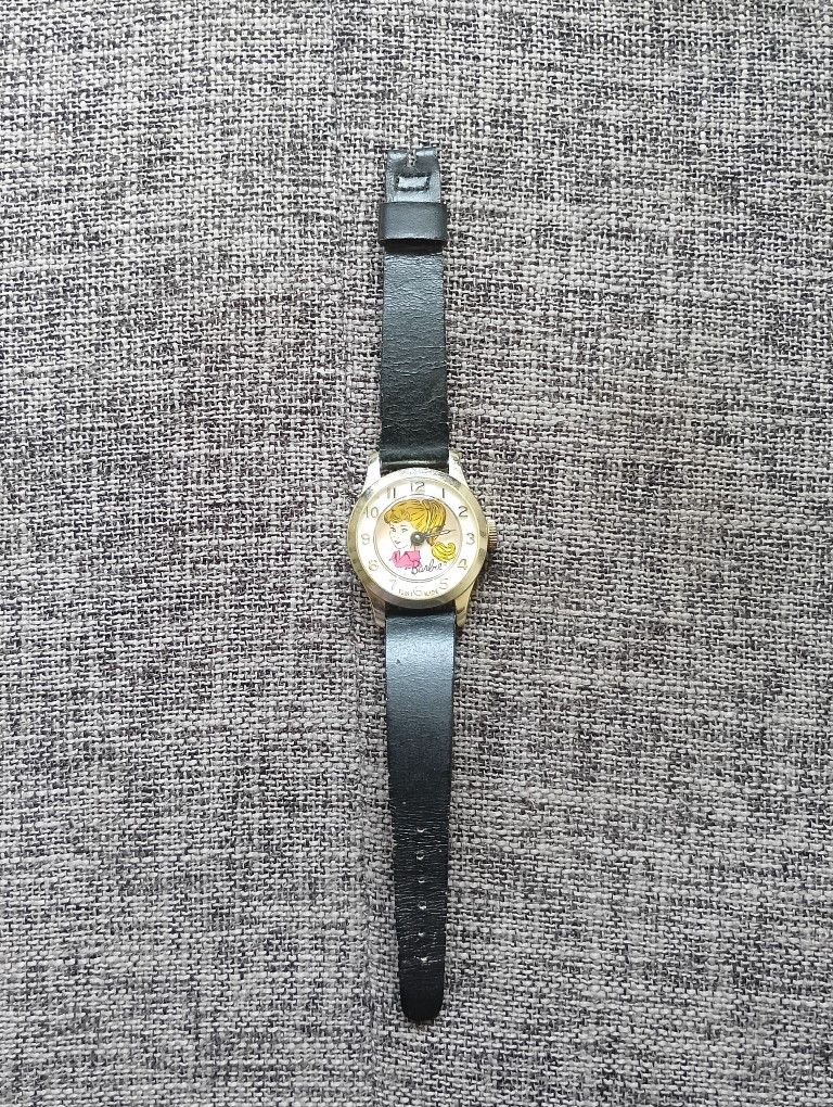 Vintage Barbie Watch Rare Ponytail Wrist 1963 Swiss Made Windup Switzerland Girl