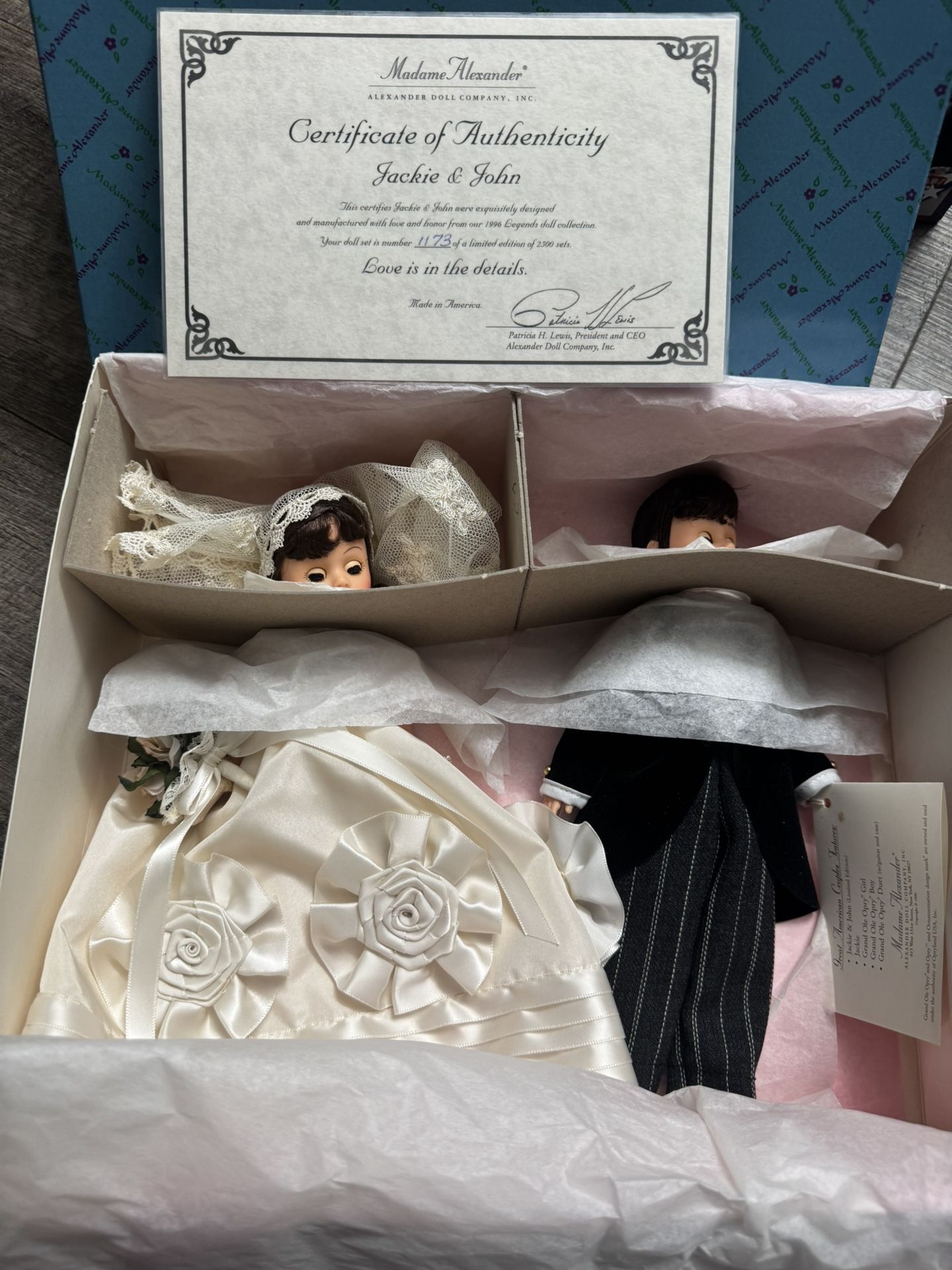 Madame Alexander Jackie & John Doll Set – Limited Edition w/ COA
