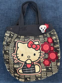 Vintage Hello Kitty Large canvas Bag Loungefly SIL-34114
