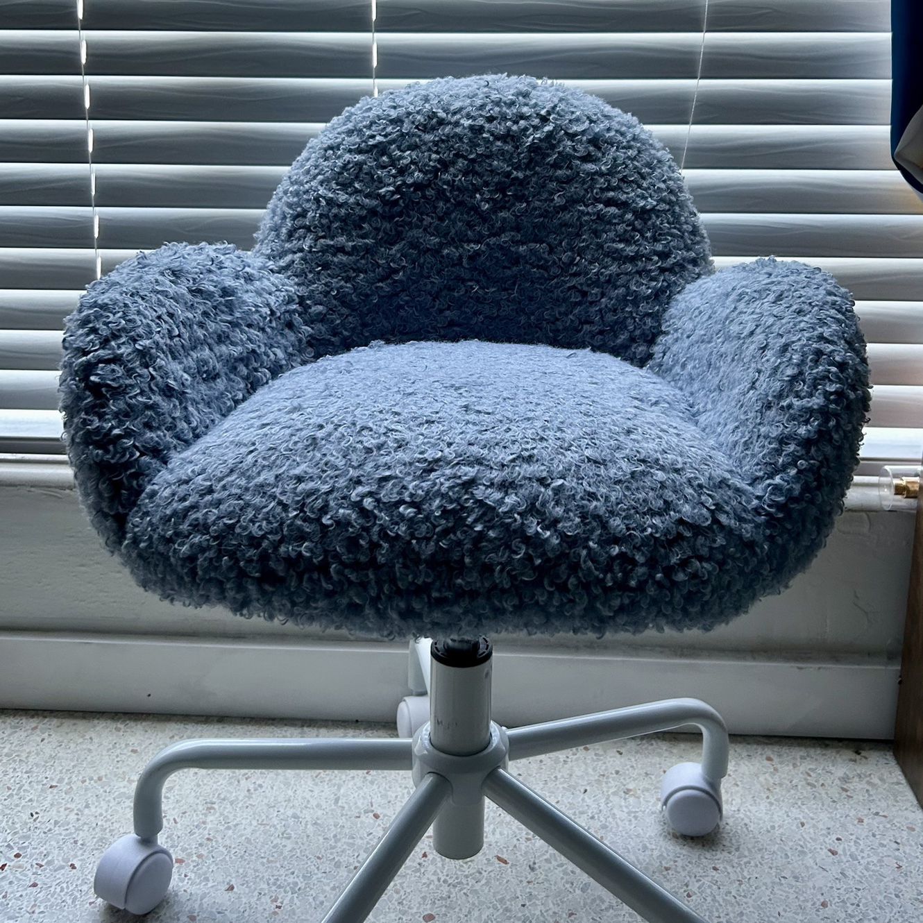 Fuzzy Blue Chair