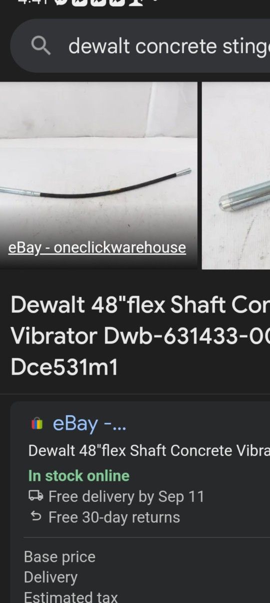Dewalt Flex Rod Concrete Stinger