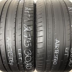 2 Tires 275 30 20 Goodyear Eagle F1 Asymmetric 5 Run Flat No Repairs
