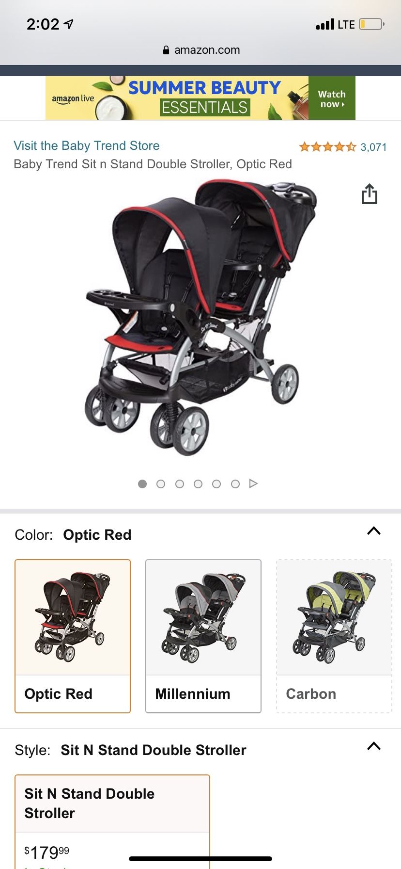 Graco Sit And Stand Double Stroller