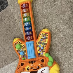 VTech Zoo Jamz Tiger Rock Guitar Musical Instrument Toy Working Great