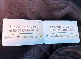 2 SeaWorld or Sesame Tickets