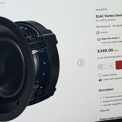ELAC Vertex1 6.5’ Speaker